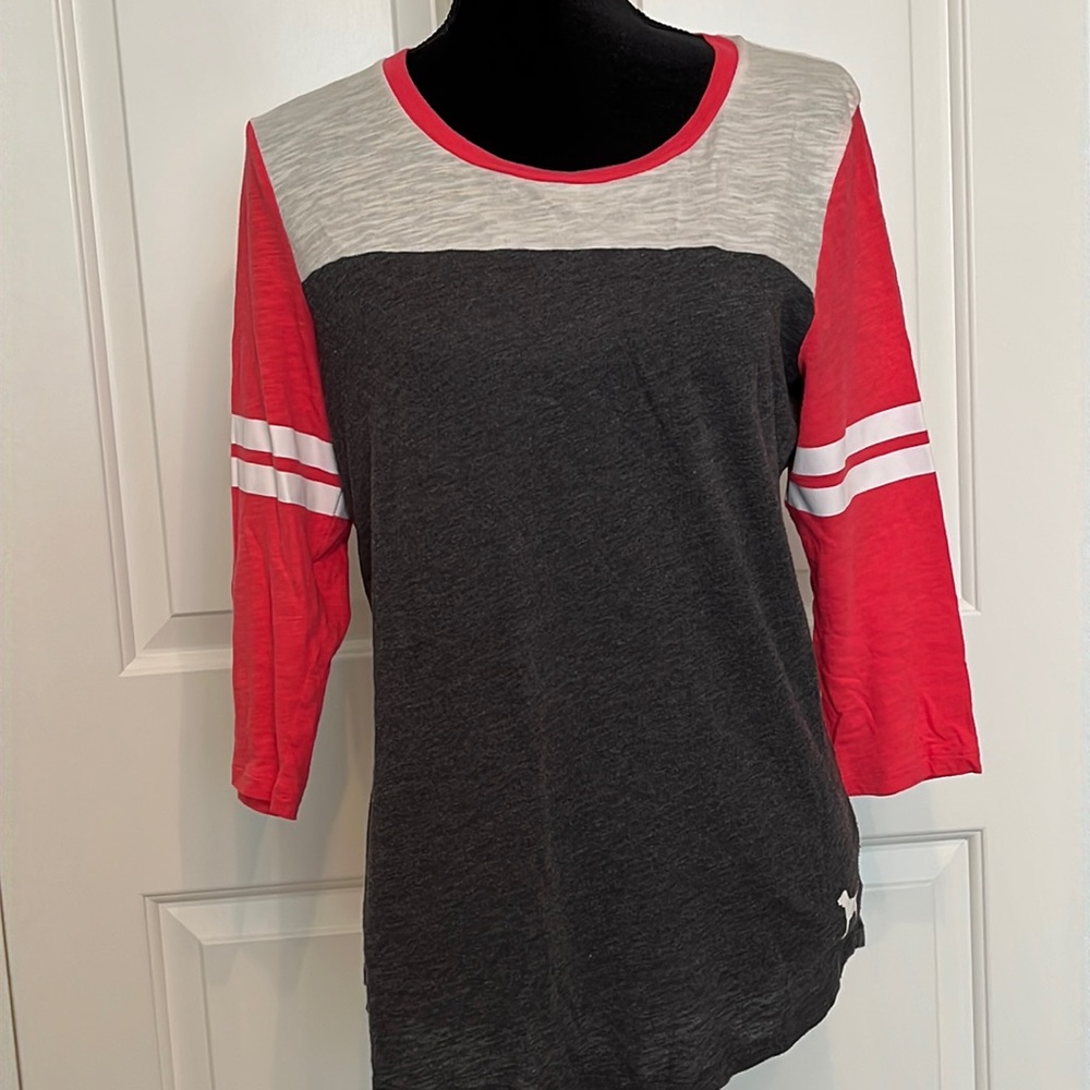 ⚠️PINK VS baseball style tee